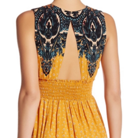 Free People | Walking Through My Dreams | Yellow Mini Dress | Small - Picture 4 of 7